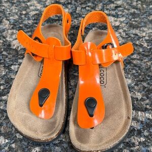 Kids Orange Sandals